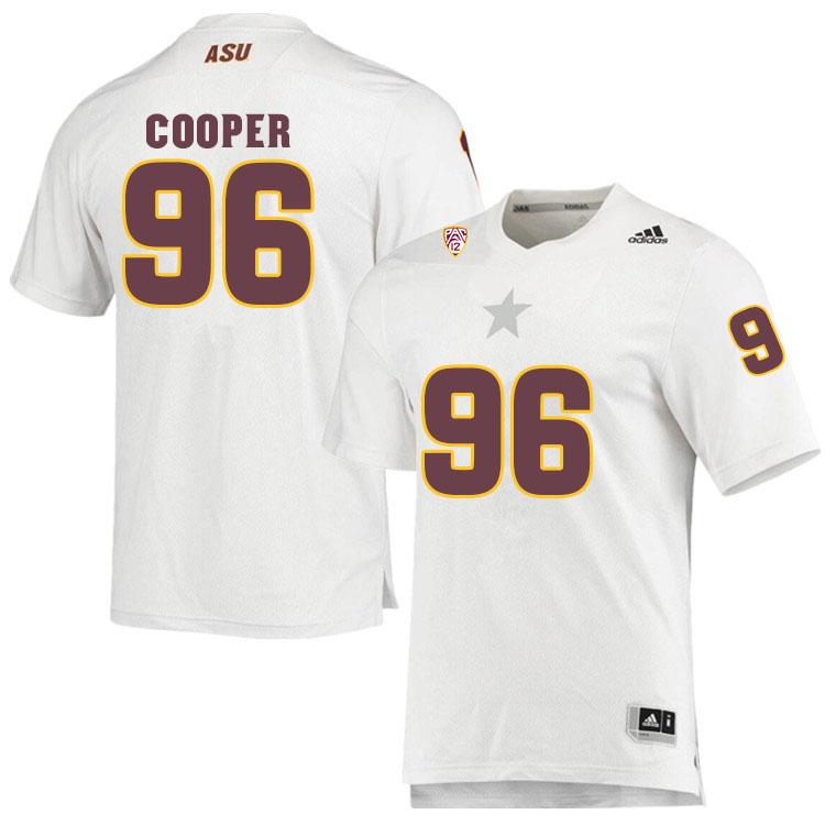 Men #96 Anthonie CooperArizona State Sun Devils College Football Jerseys Sale-White